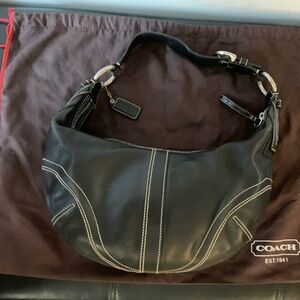 Coach Soho Y2K Hobo Black Leather Vintage Bag Rare